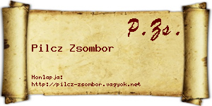 Pilcz Zsombor névjegykártya